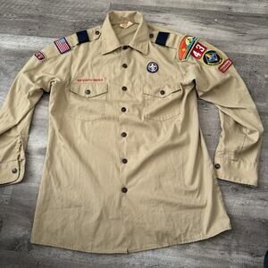 Vintage Boy Scouts Of America Shirt Mens Medium Cleveland OH Webelos Leader USA